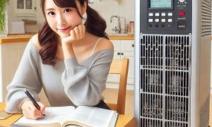 無停電電源装置と日本人の女性